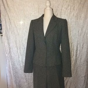 To The Max Teal & Grey Boucle Pant Suit size 8